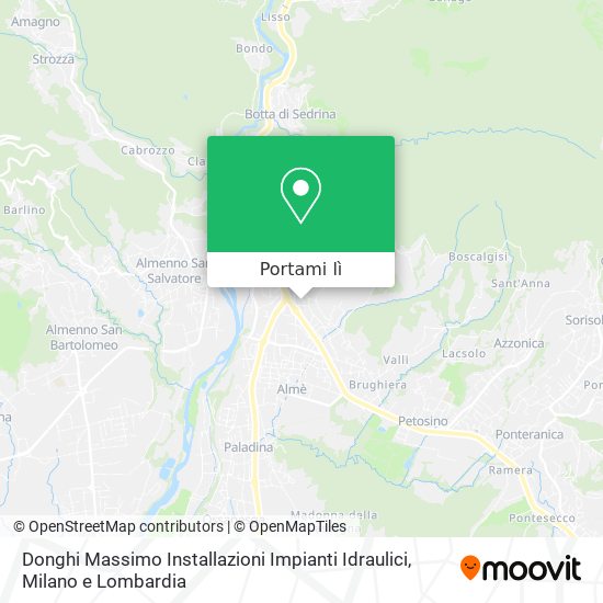 Mappa Donghi Massimo Installazioni Impianti Idraulici