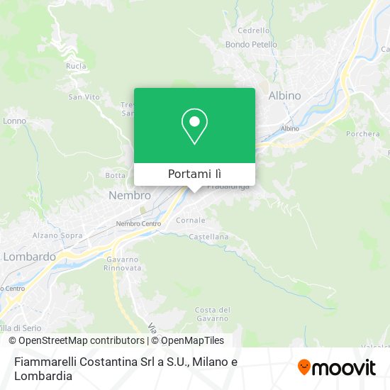 Mappa Fiammarelli Costantina Srl a S.U.