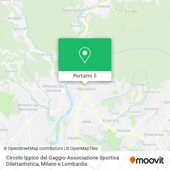 Mappa Circolo Ippico del Gaggio-Associazione Sportiva Dilettantistica