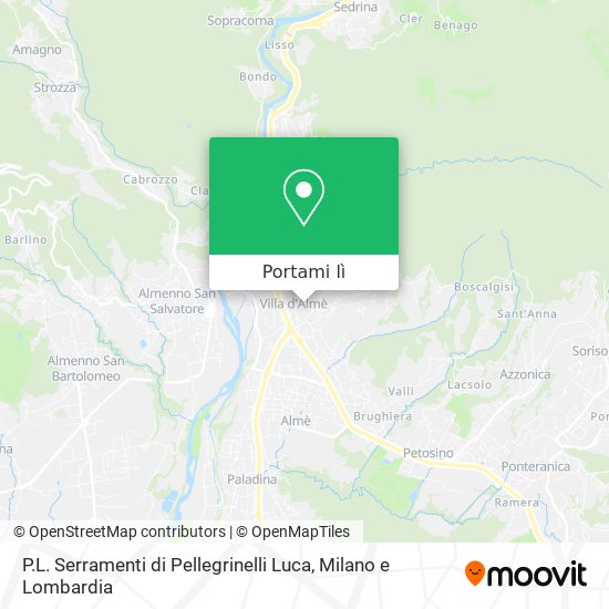 Mappa P.L. Serramenti di Pellegrinelli Luca