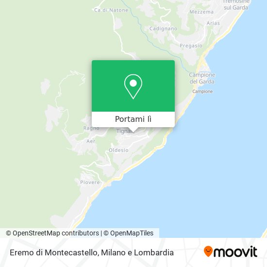Mappa Eremo di Montecastello