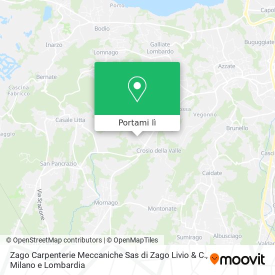 Mappa Zago Carpenterie Meccaniche Sas di Zago Livio & C.