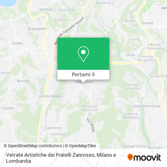 Mappa Vetrate Artistiche dei Fratelli Zanrosso