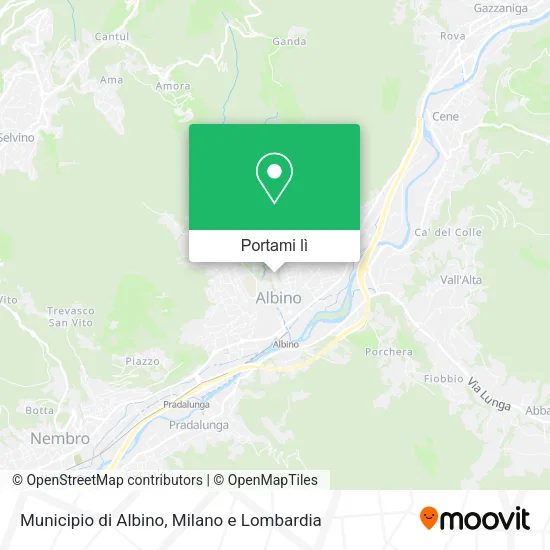 Mappa Municipio di Albino