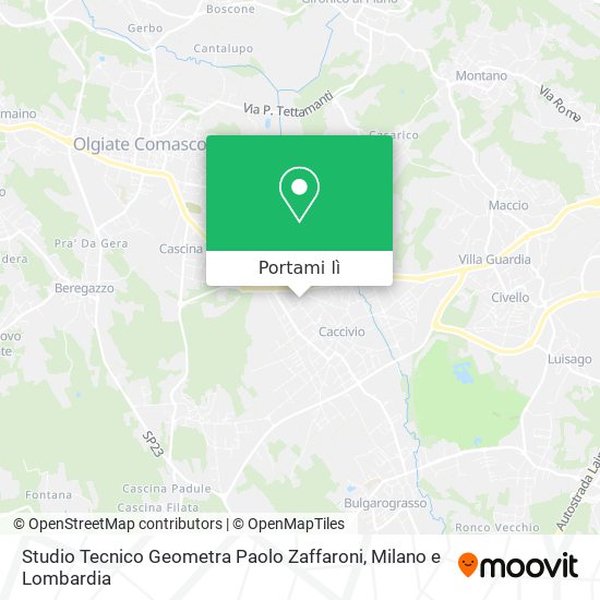Mappa Studio Tecnico Geometra Paolo Zaffaroni