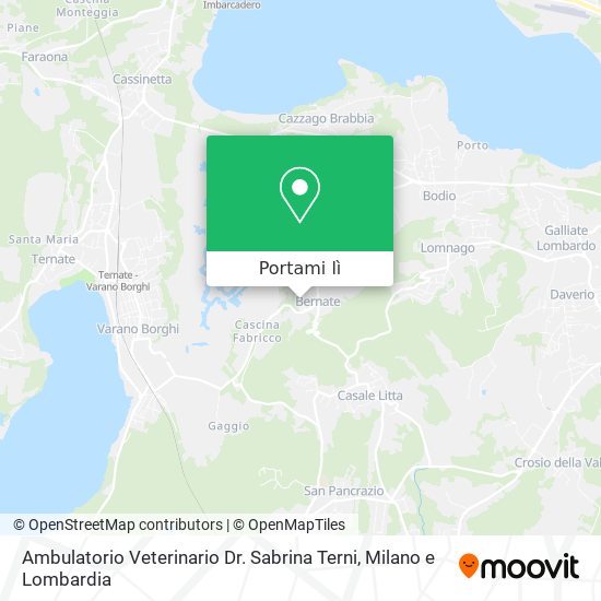 Mappa Ambulatorio Veterinario Dr. Sabrina Terni