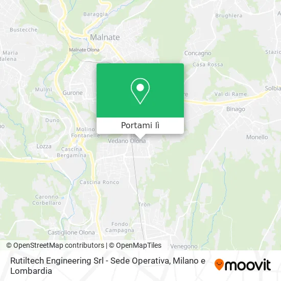 Mappa Rutiltech Engineering Srl - Sede Operativa