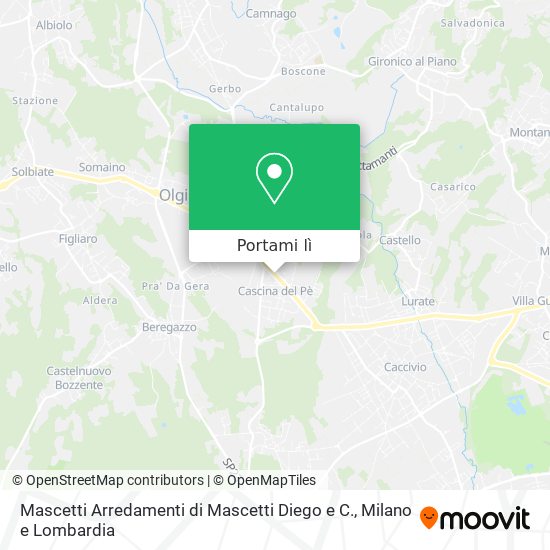 Mappa Mascetti Arredamenti di Mascetti Diego e C.