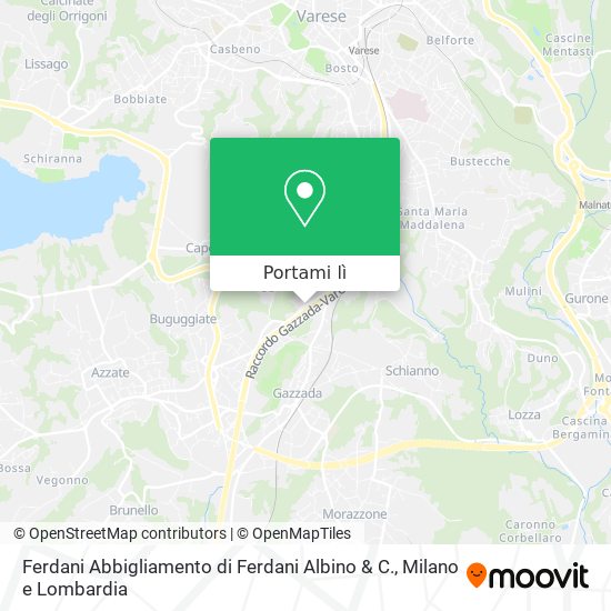 Mappa Ferdani Abbigliamento di Ferdani Albino & C.