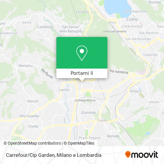 Mappa Carrefour/Cip Garden
