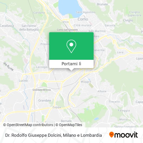 Mappa Dr. Rodolfo Giuseppe Dolcini