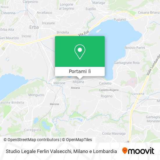 Mappa Studio Legale Ferlin Valsecchi
