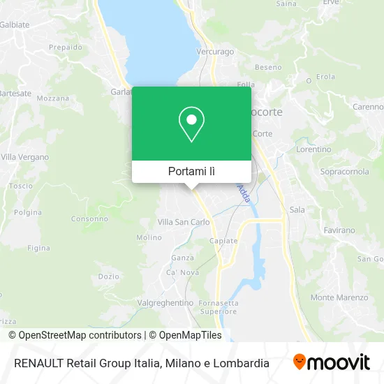 Mappa RENAULT Retail Group Italia