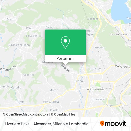 Mappa Liveriero Lavelli Alexander