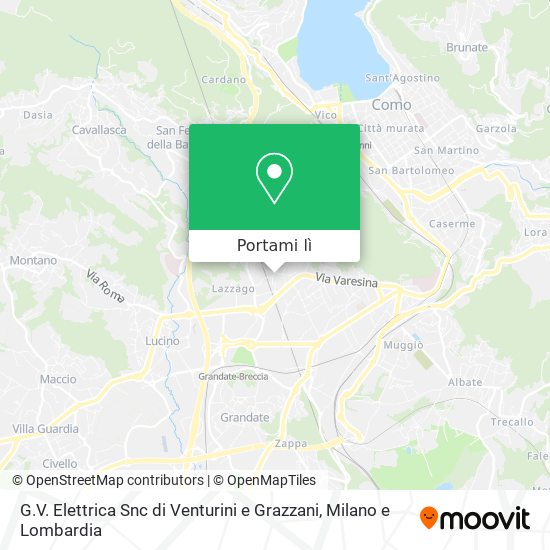 Mappa G.V. Elettrica Snc di Venturini e Grazzani