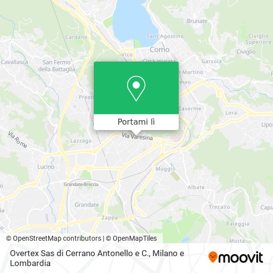 Mappa Overtex Sas di Cerrano Antonello e C.