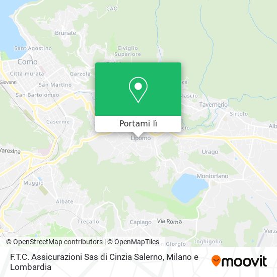 Mappa F.T.C. Assicurazioni Sas di Cinzia Salerno