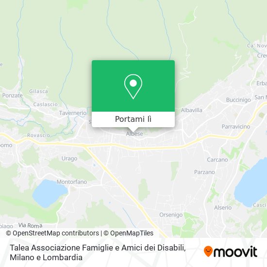 Mappa Talea Associazione Famiglie e Amici dei Disabili