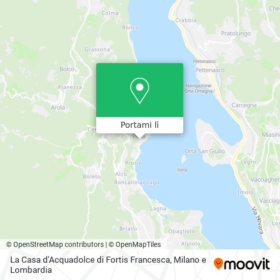 Mappa La Casa d'Acquadolce di Fortis Francesca