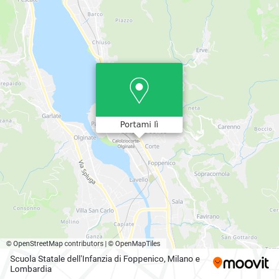 Mappa Scuola Statale dell'Infanzia di Foppenico