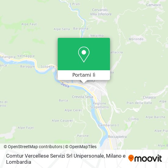 Mappa Comtur Vercellese Servizi Srl Unipersonale