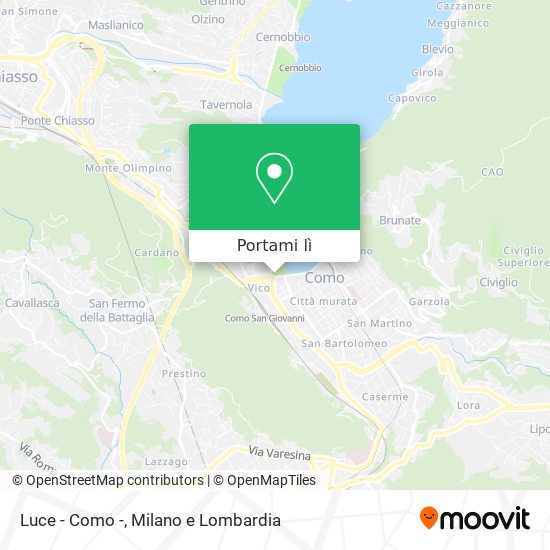 Mappa Luce - Como -