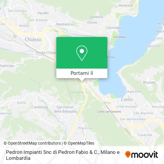 Mappa Pedron Impianti Snc di Pedron Fabio & C.