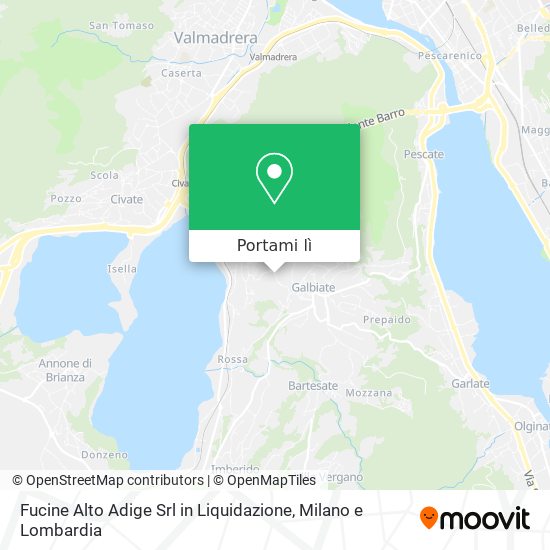 Mappa Fucine Alto Adige Srl in Liquidazione