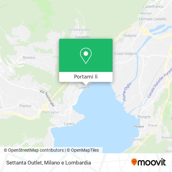 Mappa Settanta Outlet