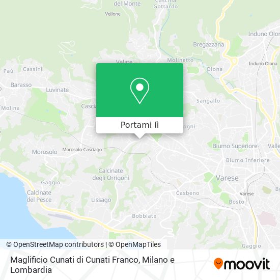 Mappa Maglificio Cunati di Cunati Franco