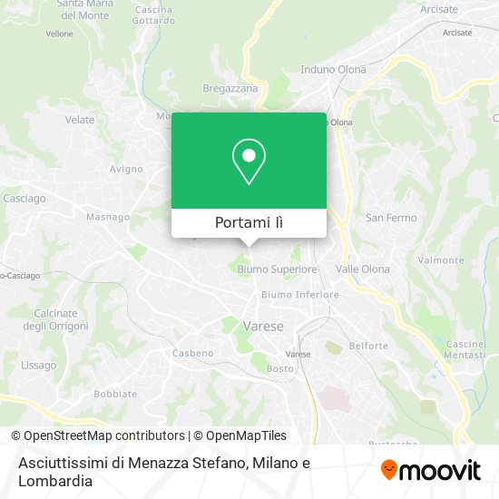 Mappa Asciuttissimi di Menazza Stefano