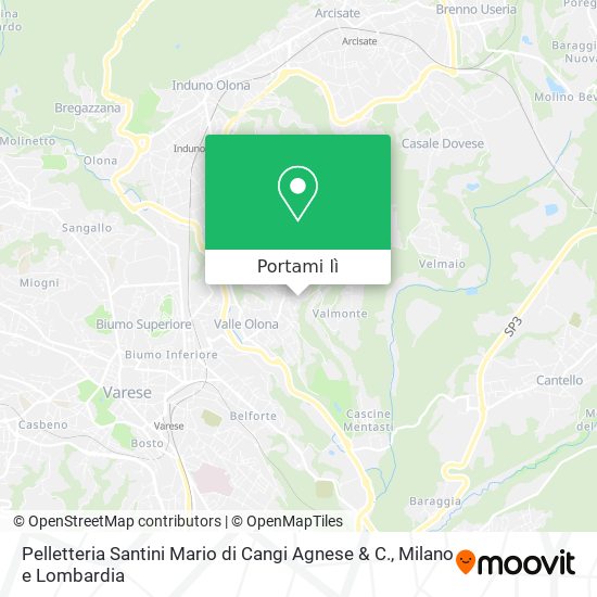 Mappa Pelletteria Santini Mario di Cangi Agnese & C.
