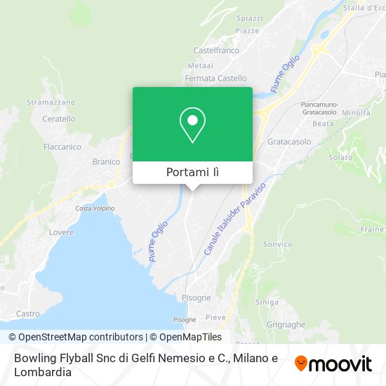 Mappa Bowling Flyball Snc di Gelfi Nemesio e C.