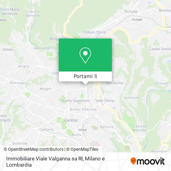 Mappa Immobiliare Viale Valganna sa Rl