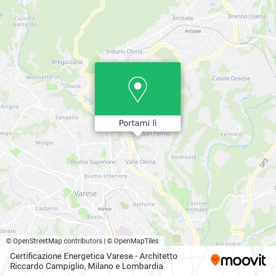 Mappa Certificazione Energetica Varese - Architetto Riccardo Campiglio