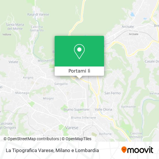 Mappa La Tipografica Varese
