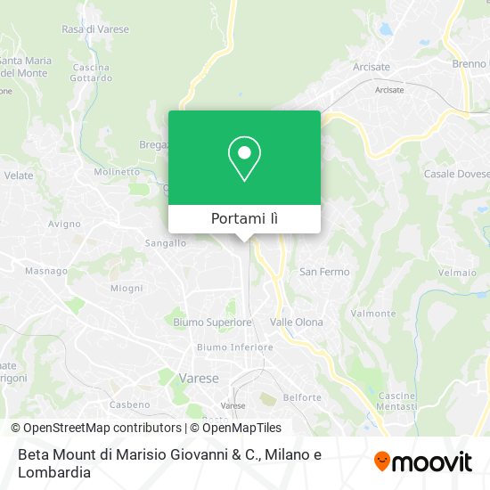 Mappa Beta Mount di Marisio Giovanni & C.