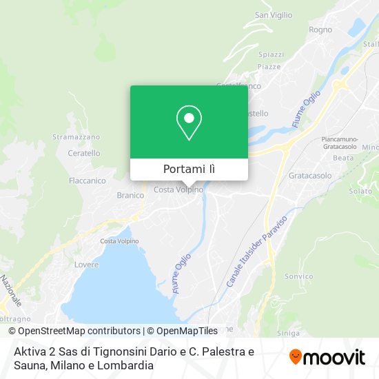 Mappa Aktiva 2 Sas di Tignonsini Dario e C. Palestra e Sauna