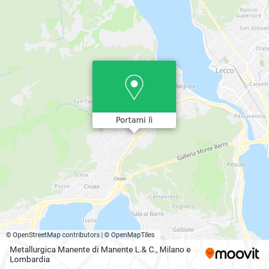 Mappa Metallurgica Manente di Manente L.& C.