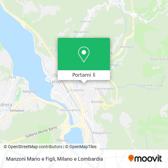 Mappa Manzoni Mario e Figli