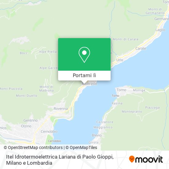 Mappa Itel Idrotermoelettrica Lariana di Paolo Gioppi