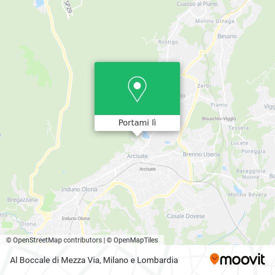 Mappa Al Boccale di Mezza Via