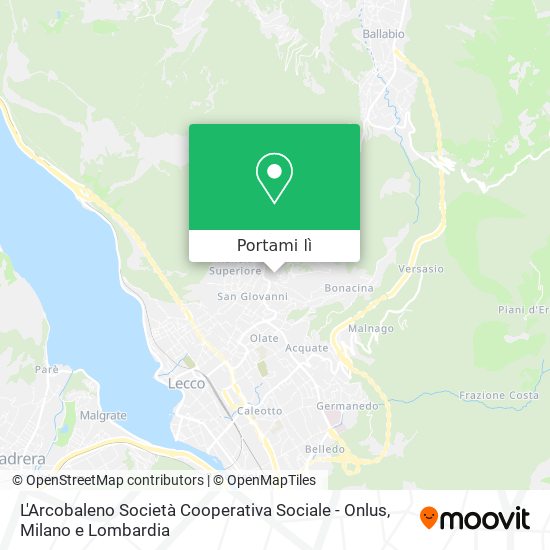 Mappa L'Arcobaleno Società Cooperativa Sociale - Onlus