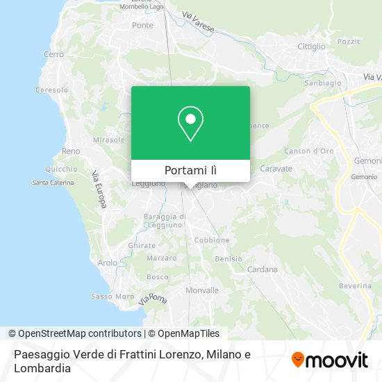 Mappa Paesaggio Verde di Frattini Lorenzo