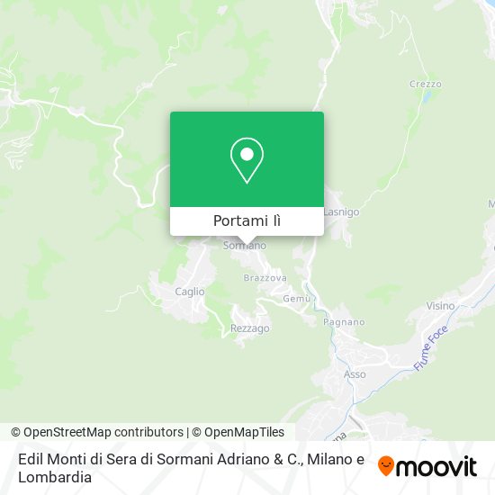 Mappa Edil Monti di Sera di Sormani Adriano & C.