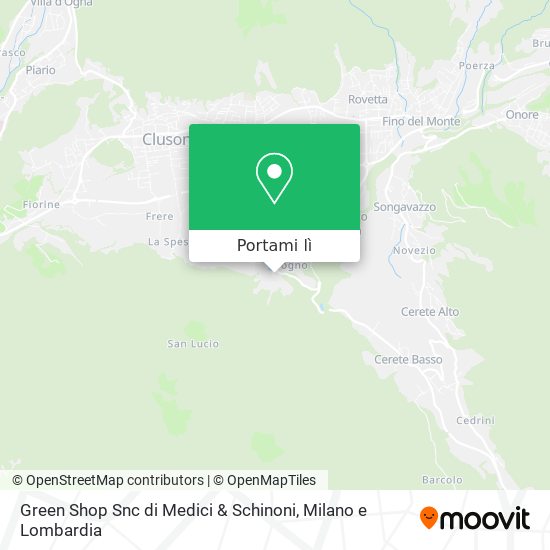 Mappa Green Shop Snc di Medici & Schinoni