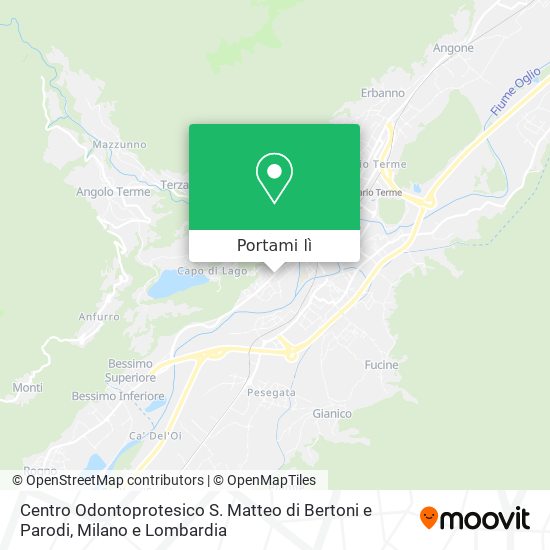 Mappa Centro Odontoprotesico S. Matteo di Bertoni e Parodi