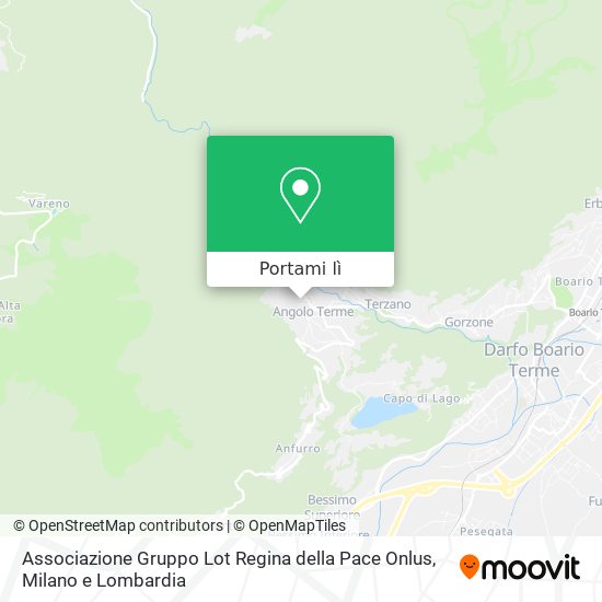 Mappa Associazione Gruppo Lot Regina della Pace Onlus