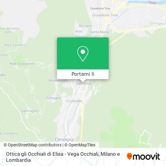 Mappa Ottica gli Occhiali di Elisa - Vega Occhiali