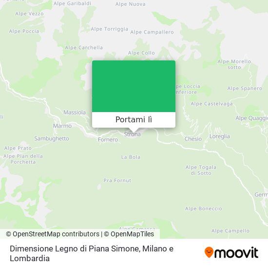 Mappa Dimensione Legno di Piana Simone